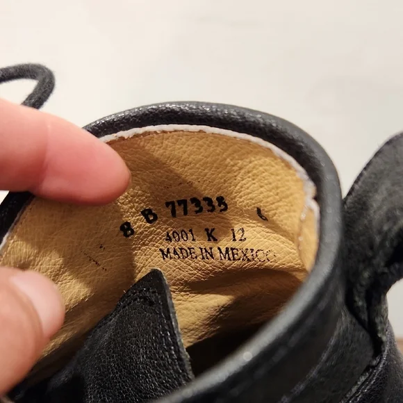 Frye Black Leather Carson Ankle Lace Up Boots Booties - Picture 3 of 12